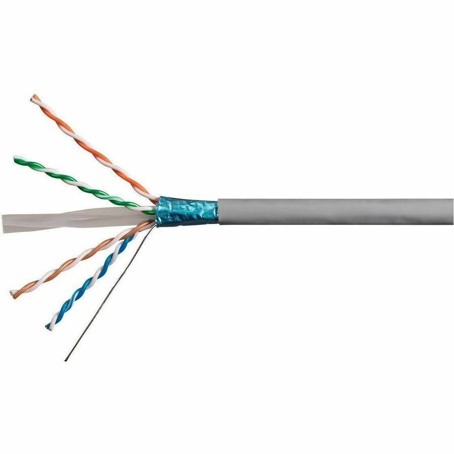 Monoprice Cat6a Ethernet Bulk Cable - Solid_ 550MHZ_ F/Utp_ CMR_ Riser Rated_ Pu