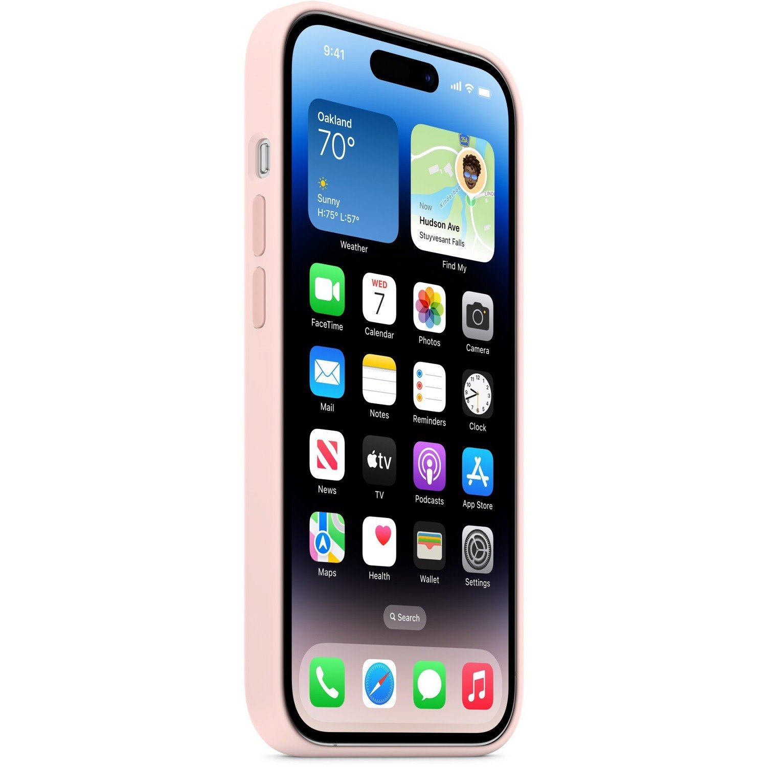 Apple Case for Apple iPhone 14 Pro Smartphone - Chalk Pink
