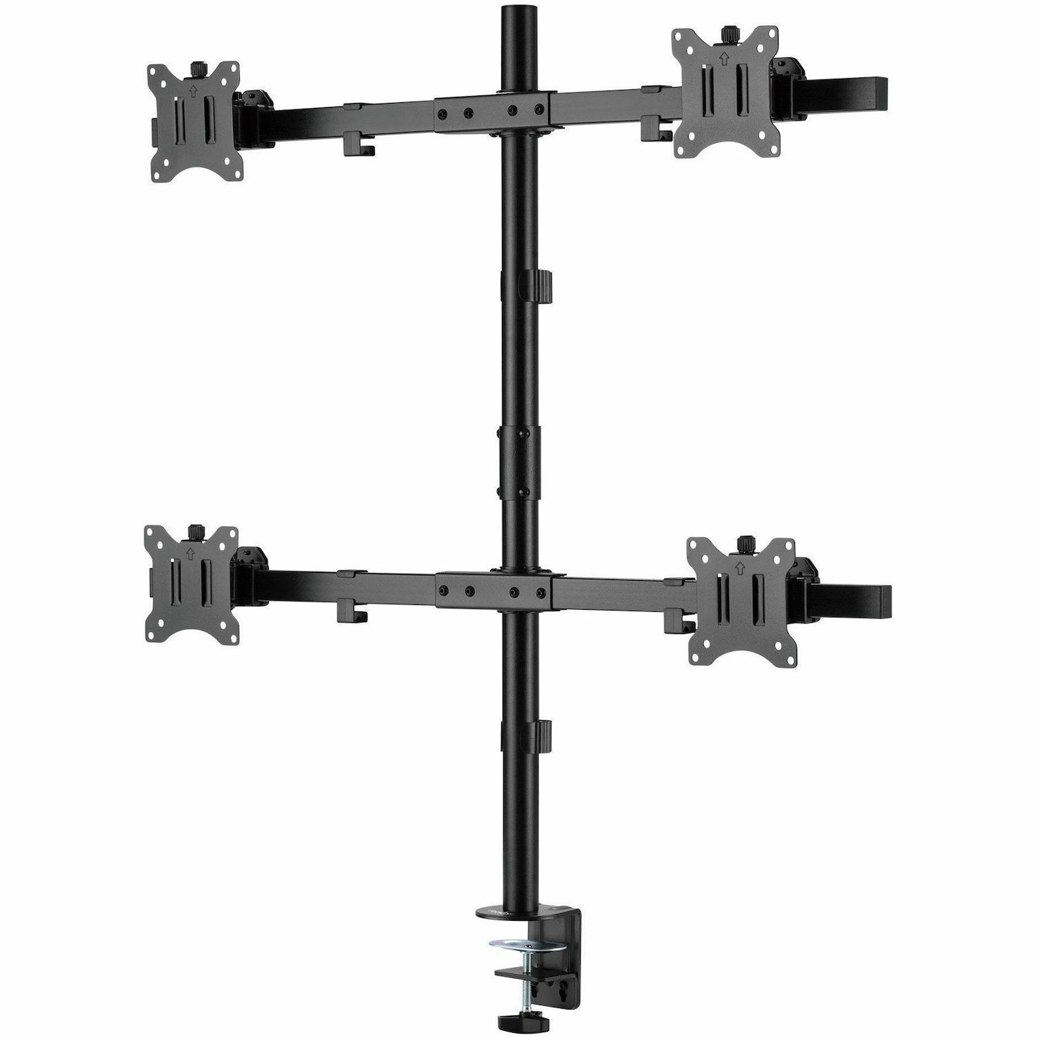 Rocstor ErgoReach Mounting Arm for Monitor, LCD Display, LED Display - Black - Landscape/Portrait