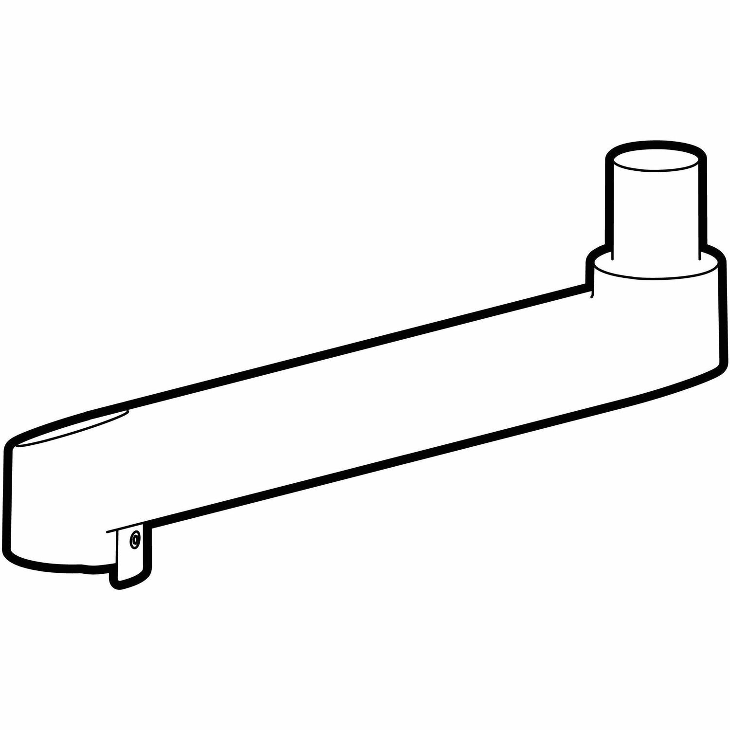 Ergotron Mounting Extension for Mounting Arm, Wall Mount - Polished Aluminum