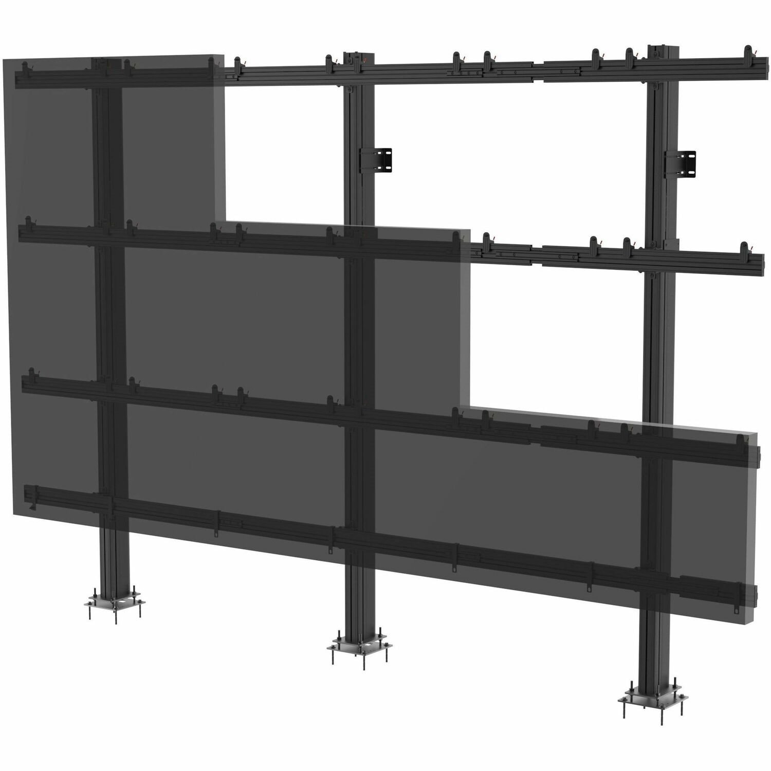 Peerless-AV&reg; SEAMLESS Connect Universal dvLED Floor-to-Wall Mount for 27" Displays up to 610mm Wide in a 6x6 Configuration