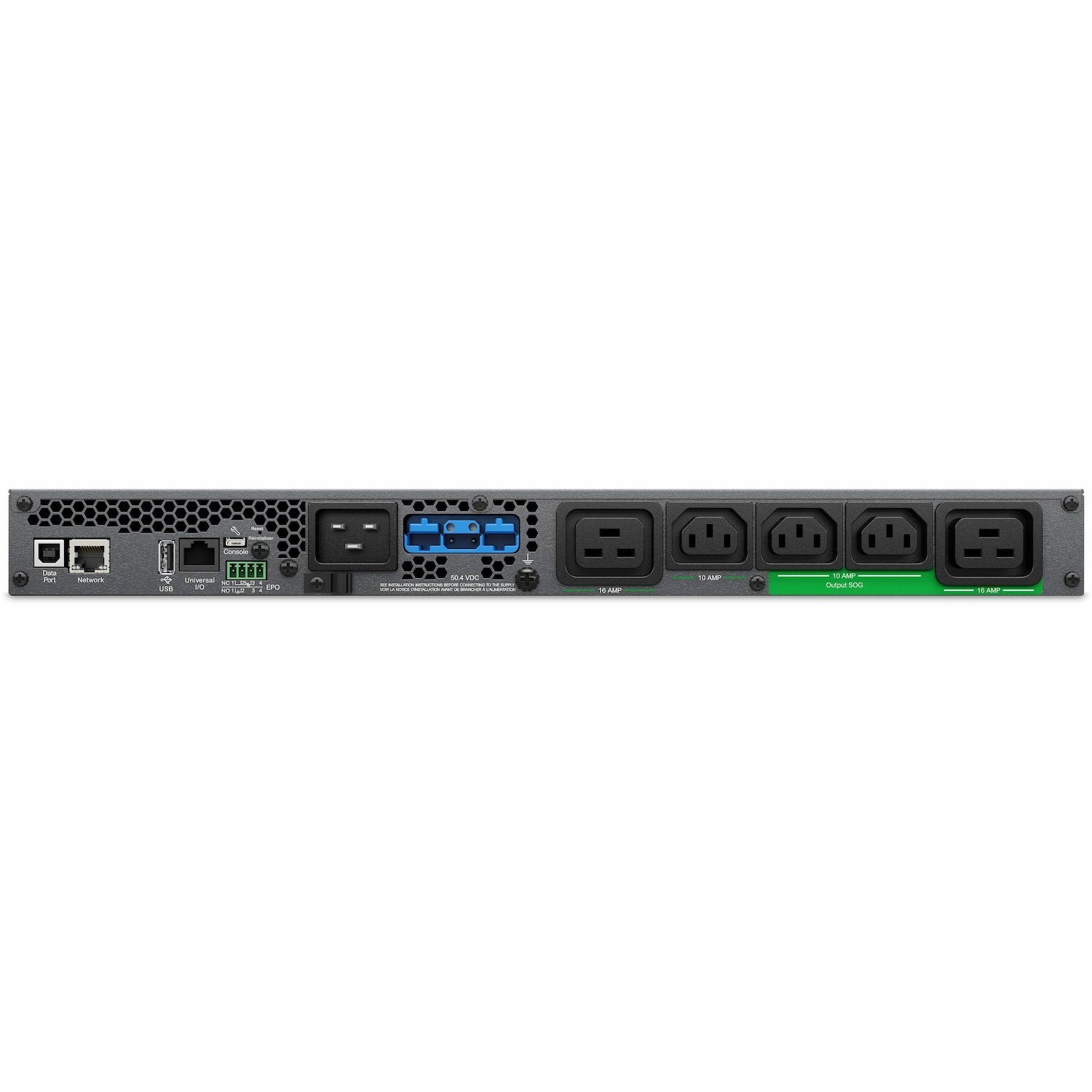 APC Smart-UPS Ultra On-Line, 3000VA, Lithium-ion, Rack/Tower 1U, 230V, 3x C13, 2x C19 IEC outlets, Network Card, Extended runtime, W/rail kit