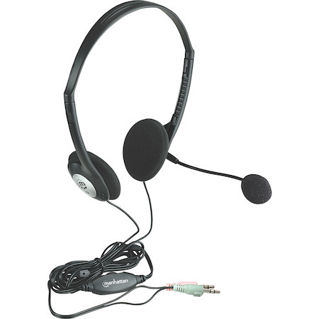 Manhattan Stereo Headset with Microphone and In-Line Volume Control