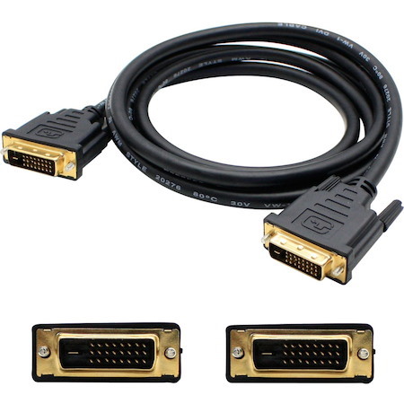 AddOn 5-Pack of 10ft DVI-D Dual Link (24+1 pin) Male to DVI-D Dual Link (24+1 pin) Male Black Cables For Resolution Up to 2560x1600 (WQXGA)