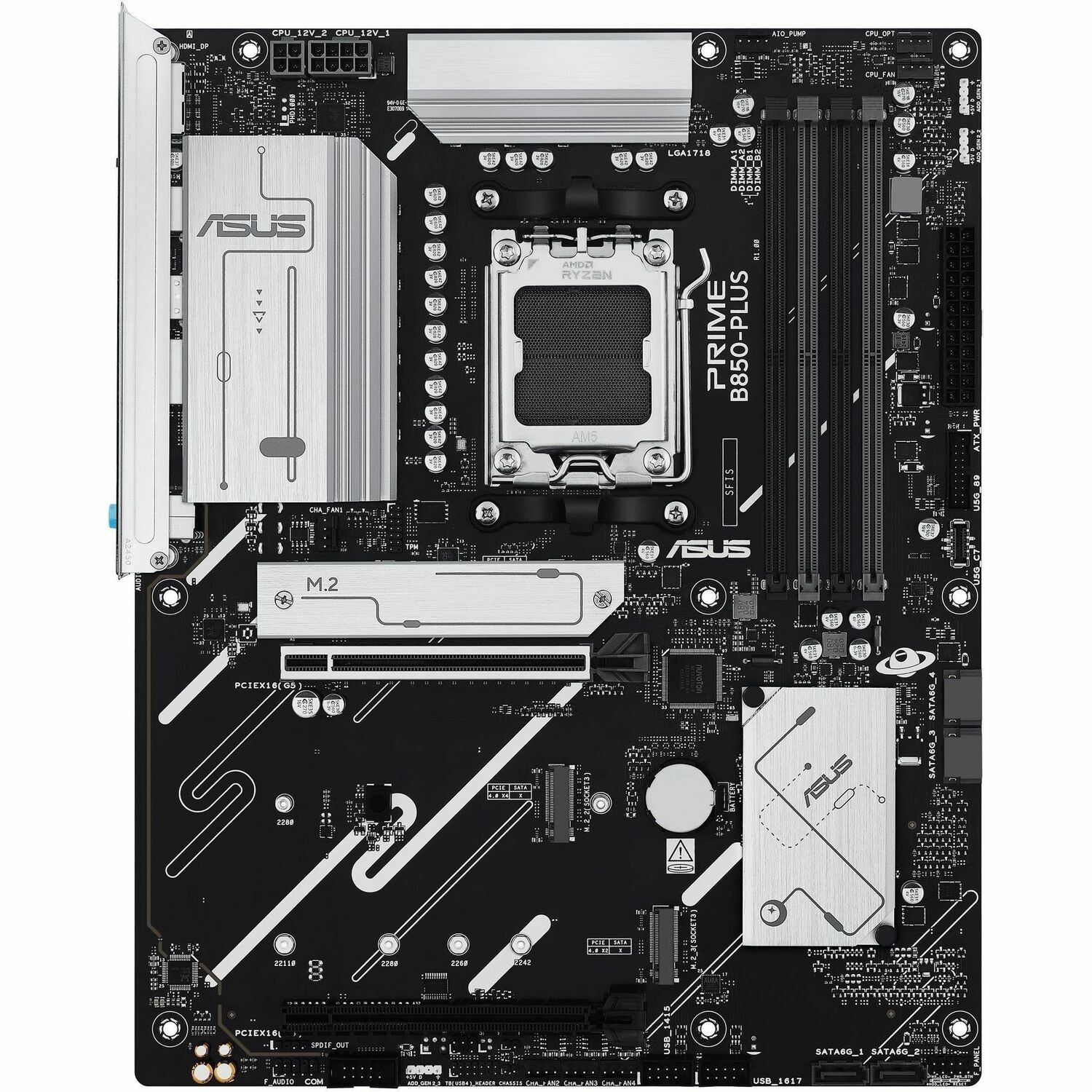 Asus Prime B850-PLUS-CSM Gaming Desktop Motherboard - AMD B850 Chipset - Socket AM5 - ATX