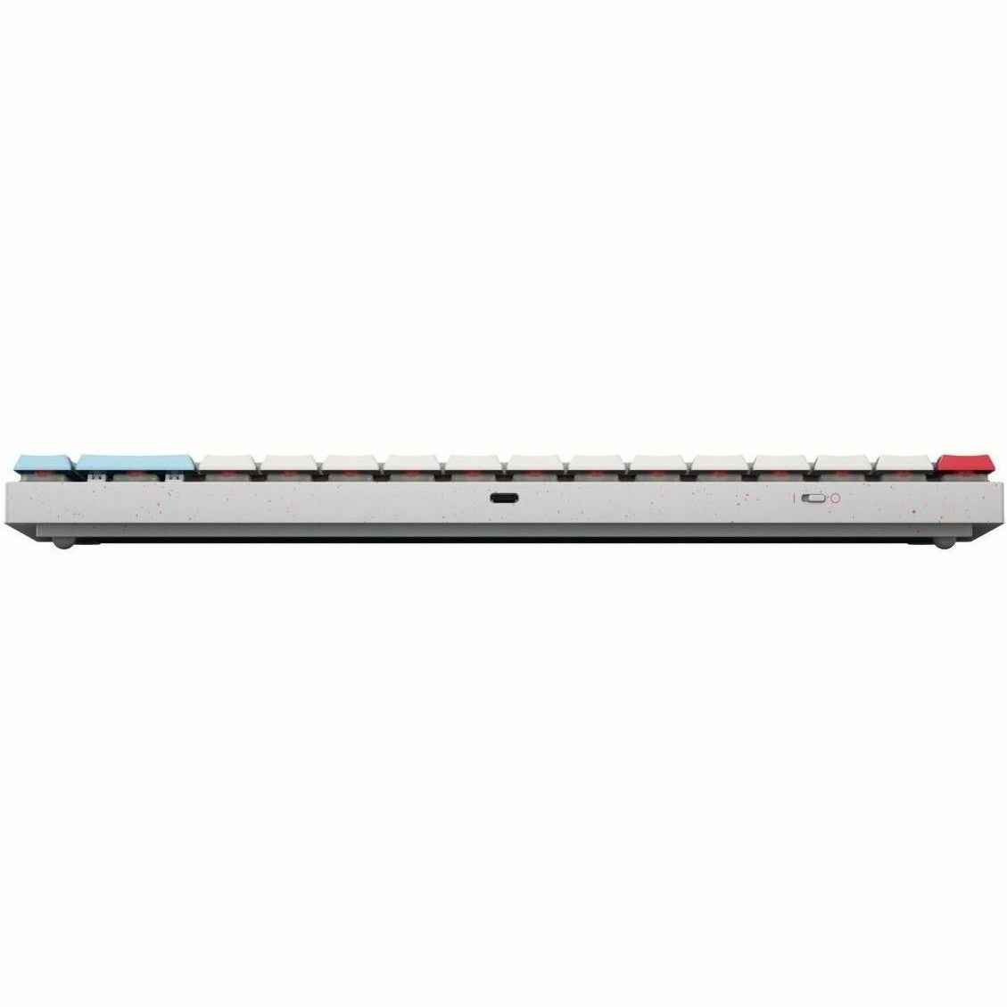CHERRY MX-LP 2.1 Gaming Keyboard - Wired/Wireless Connectivity - USB Type A Interface - RGB LED - QWERTY Layout - White