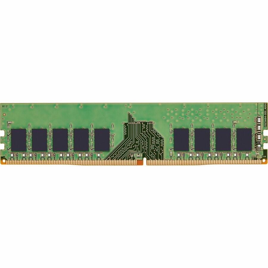 Kingston RAM Module - 8 GB - DDR4-3200/PC4-25600 DDR4 SDRAM - 3200 MHz Single-rank Memory - CL22 - 1.20 V