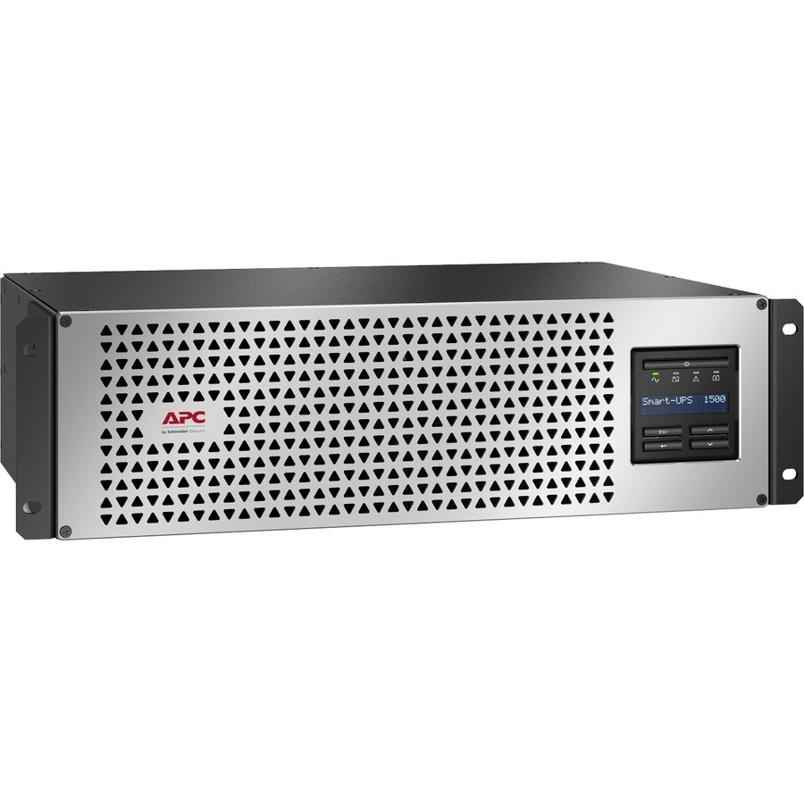 APC Smart-UPS, Line Interactive, 1500VA, Lithium-ion, Rackmount 3U, 120V, 6x NEMA 5-15R outlets, SmartConnect Port+Network Card, Short Depth, AVR, LCD