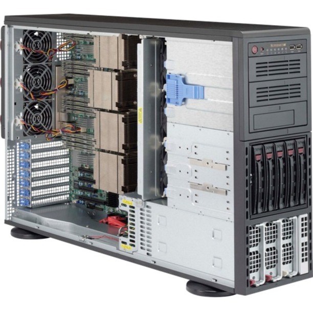 Supermicro 8048B-TR3F Server Barebone System - 4U Tower - Socket R1 LGA-2011 - 4 x Processor Support