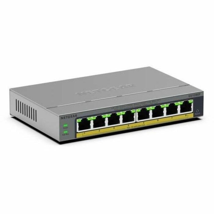 Netgear Business GS108EP 8 Ports Manageable Ethernet Switch - Gigabit Ethernet - 10/100/1000Base-T