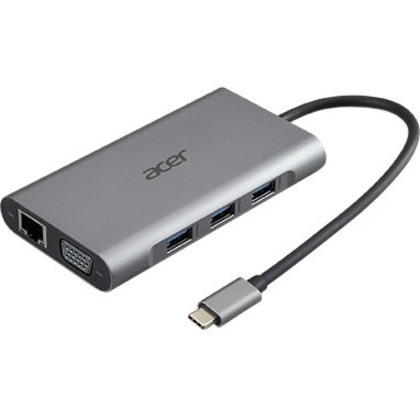 Acer USB Type C Docking Station for Notebook - Memory Card Reader - SD - Silver