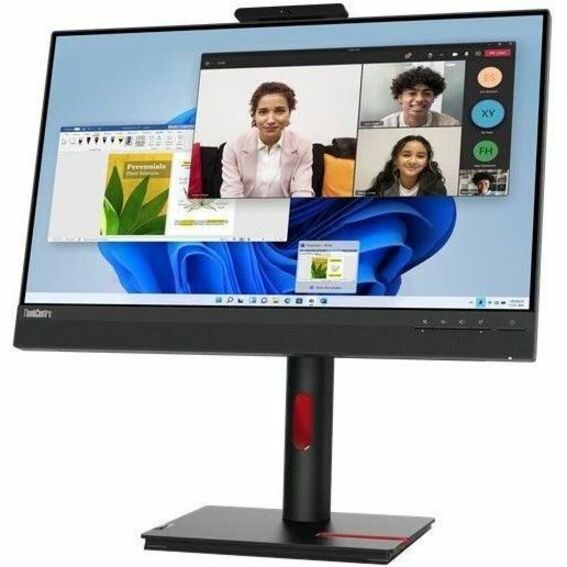 Lenovo ThinkCentre TIO 24 Gen 5 24" Class Webcam Full HD LED Monitor - 16:9 - Raven Black