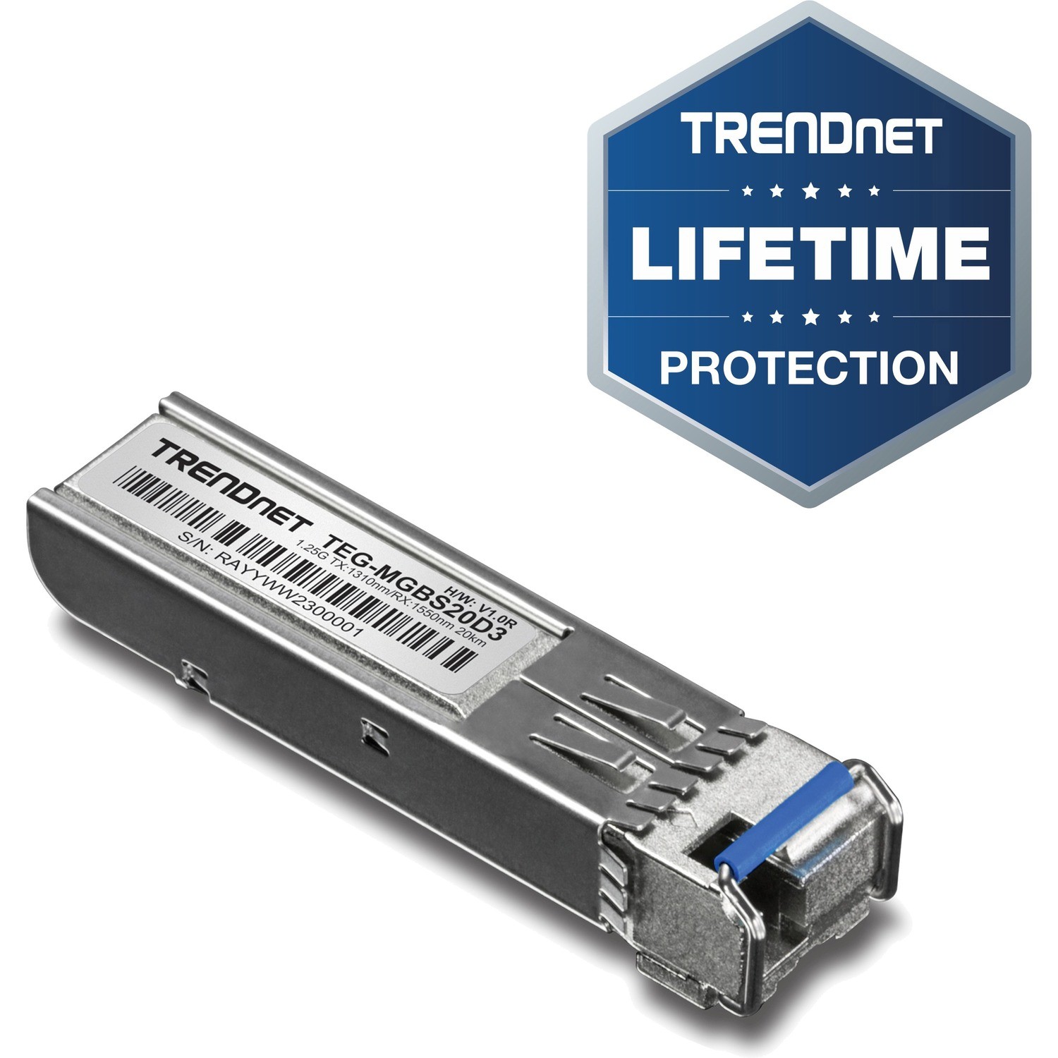 TRENDnet SFP (mini-GBIC) - 1 x LC Duplex 1000Base-LX Network - TAA Compliant
