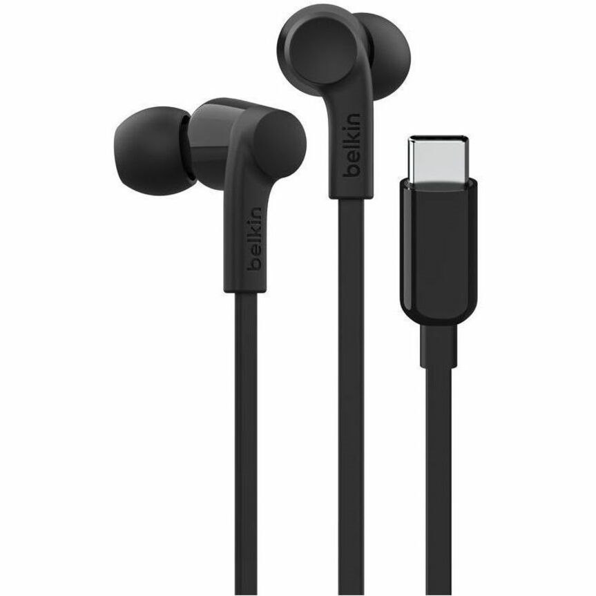 Belkin SOUNDFORM Wired Earbud Stereo Earset - Black