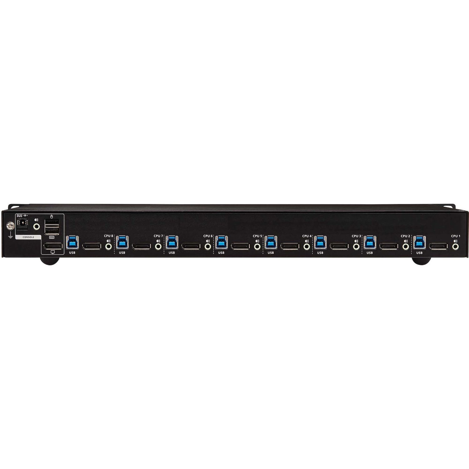 Eaton Tripp Lite Series 8-Port DisplayPort/USB KVM Switch with Audio/Video and USB Peripheral Sharing, 4K 60 Hz, 1U Rack-Mount, TAA