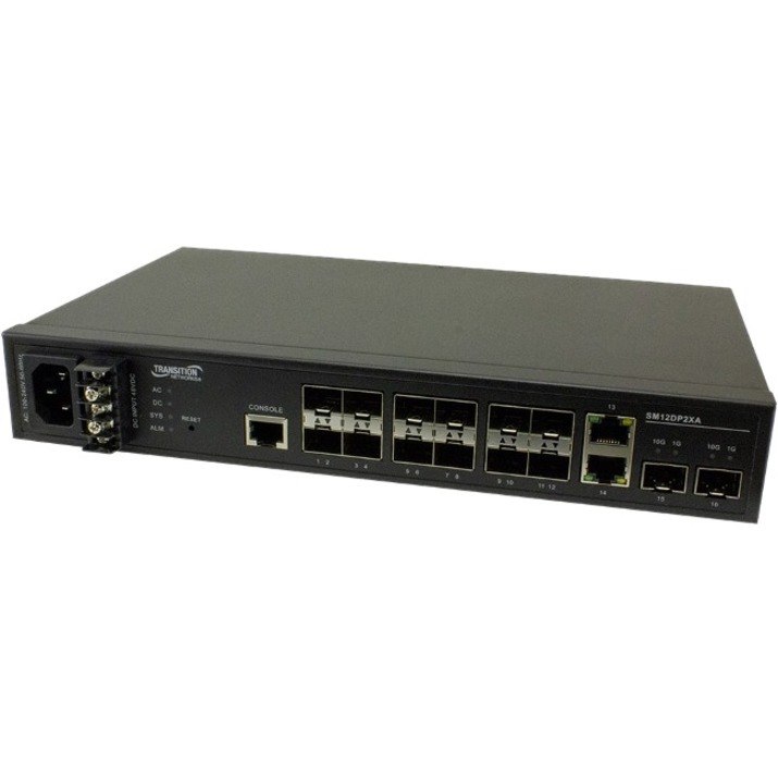 Transition Networks Managed Gigabit Ethernet Fiber Switch