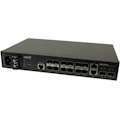 Managed Gigabit Ethernet Fiber Switch 12 100/1000Base-X SFP Slots + 2 1G/10GBase-X SFP+ Slots + 2 10/100/1000Base-T RJ-45 Ports