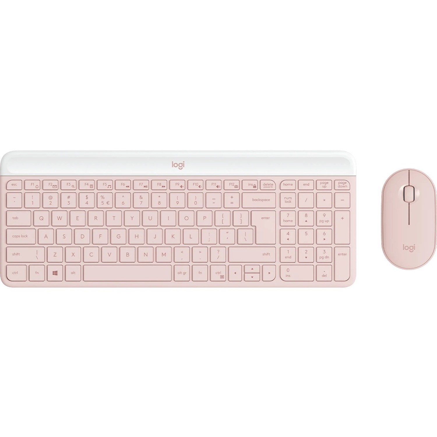Logitech MK470 Slim Combo -Rose-Us