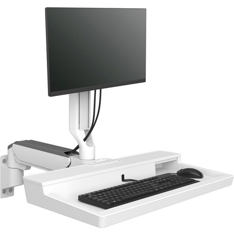 Ergotron CareFit Mounting Arm for Monitor, Mouse, Keyboard, LCD Display - White