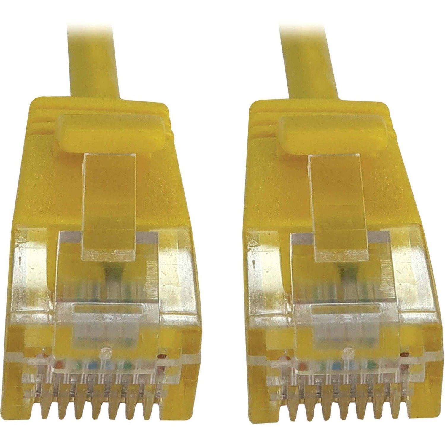 Eaton Tripp Lite Series Cat6a 10G Snagless Molded Slim UTP Ethernet Cable (RJ45 M/M), PoE, Yellow, 3 ft. (0.9 m)