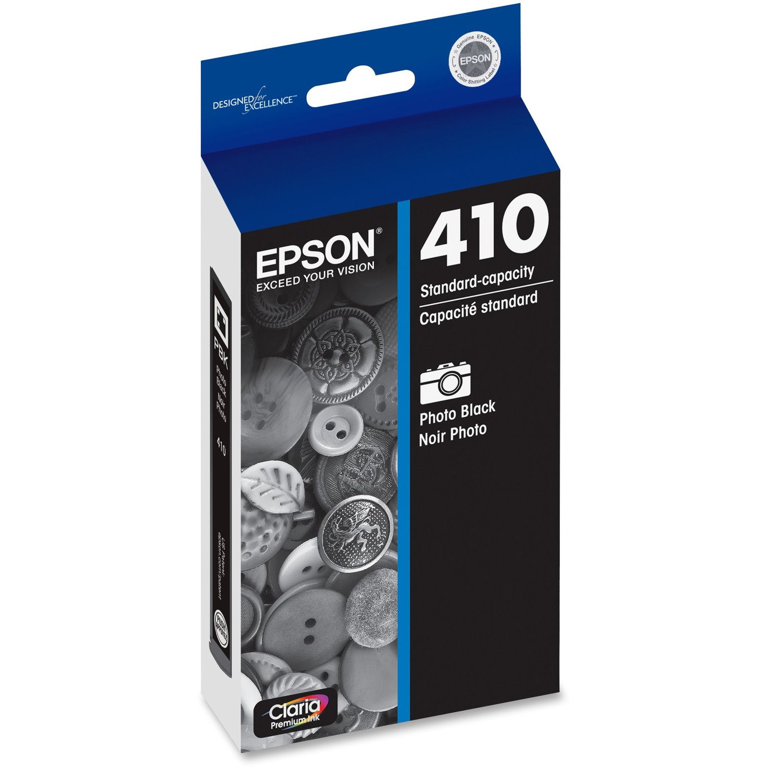 Epson DURABrite Ultra 410 Original Standard Yield Inkjet Ink Cartridge - Photo Black - 1 Each