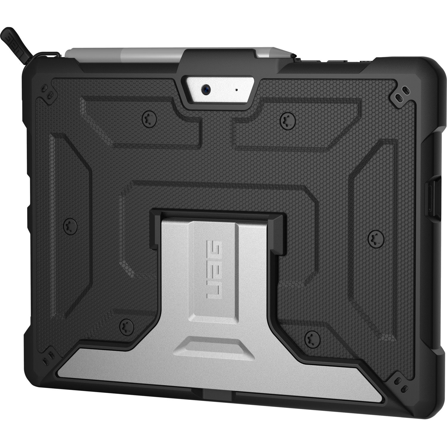 Urban Armor Gear Metropolis Rugged Keyboard/Cover Case Microsoft Surface Go Tablet - Black