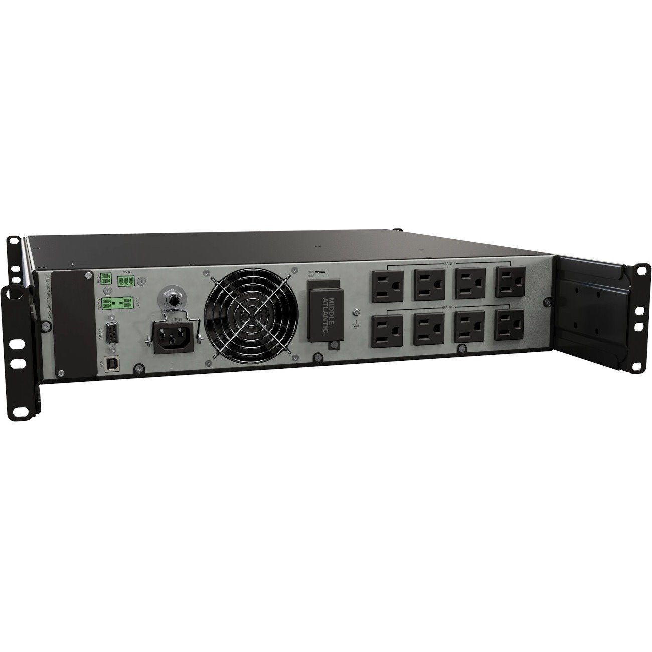 Middle Atlantic NEXSYS Series 2RU 15Amp UPS Backup Power System with Bank Outlet Control - 1500VA