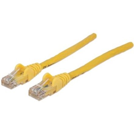 Network Patch Cable, Cat6, 2m, Yellow, CCA, U/UTP, PVC, RJ45, Gold Plated Contacts, Snagless, Booted, Lifetime Warranty, Polybag