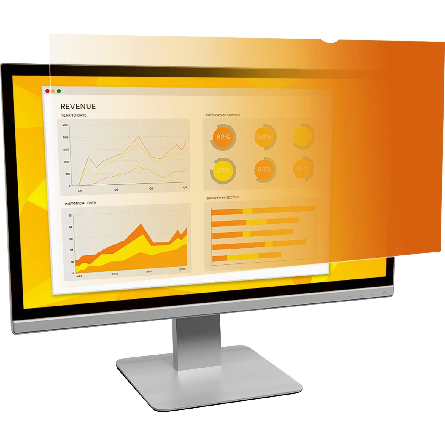 3M&trade; Gold Privacy Filter for 21.5in Monitor, 16:9, GF215W9B