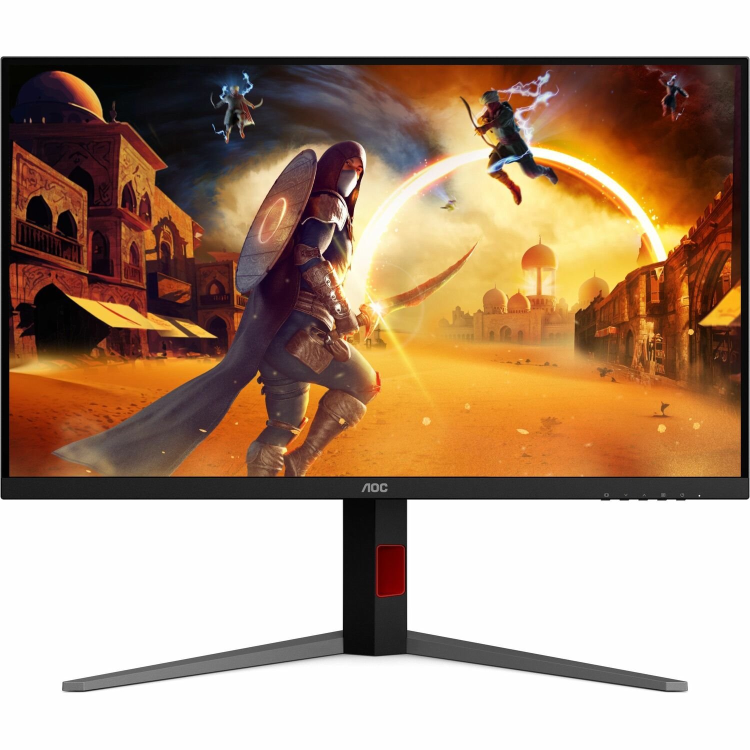 AOC AGON U32G4U 32" Class 4K UHD LED-gamingmonitor - 16:9 - Zwart, Rood