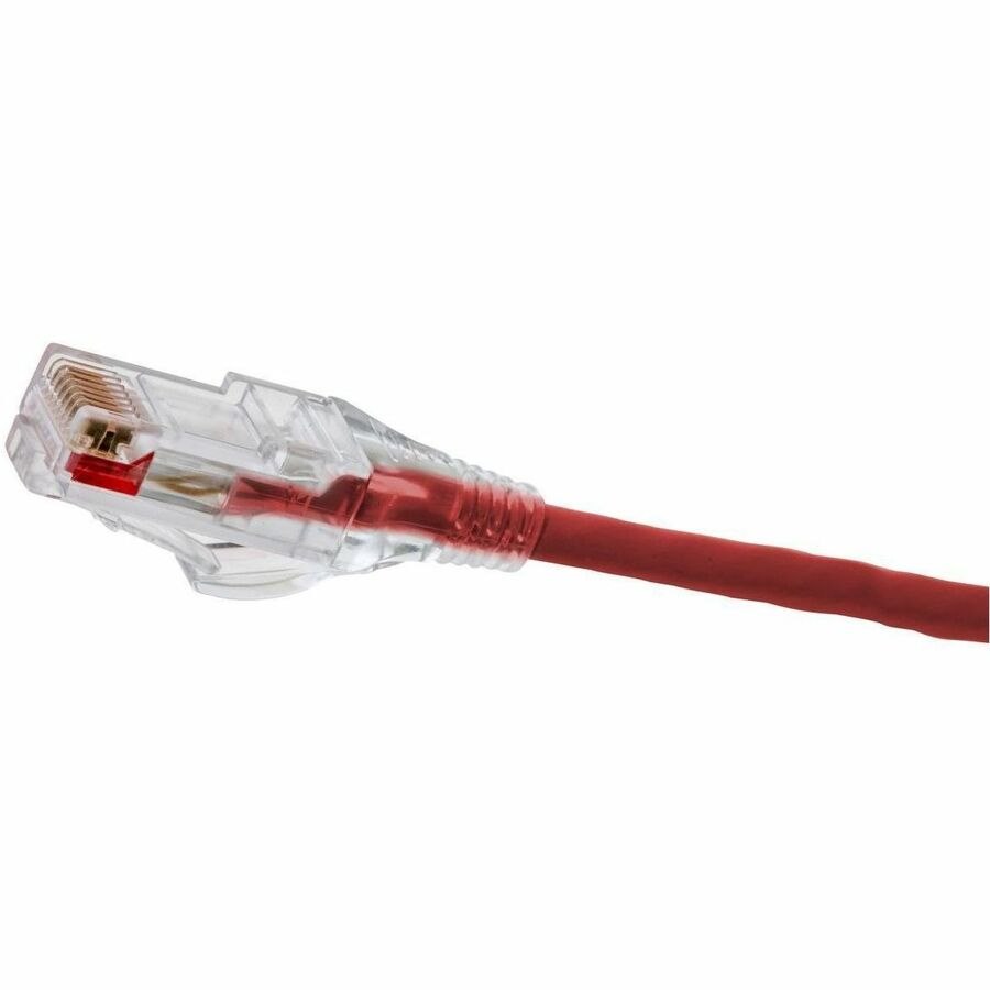 Hubbell Premise Wiring Patch Cord, NEXTSPEED, Category 6, Low Diameter 28 AWG, Red, 20 Foot
