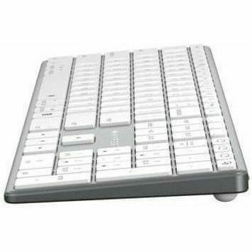 Targus HyperSpace HS2310UK Keyboard - Full-size - Wired/Wireless Connectivity - USB Type C Interface - English (UK) - Space Gray