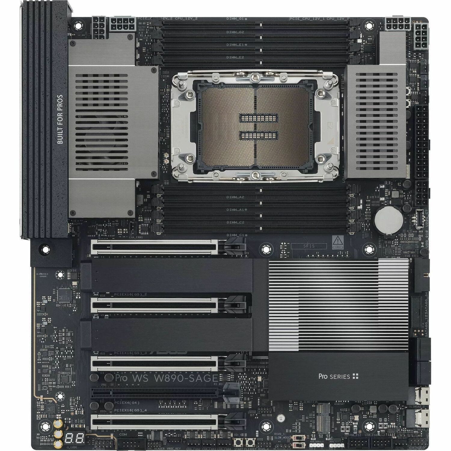 Asus WS W890-SAGE Workstation Motherboard - Intel W890 Chipset - Socket LGA-4710-2 - SSI CEB