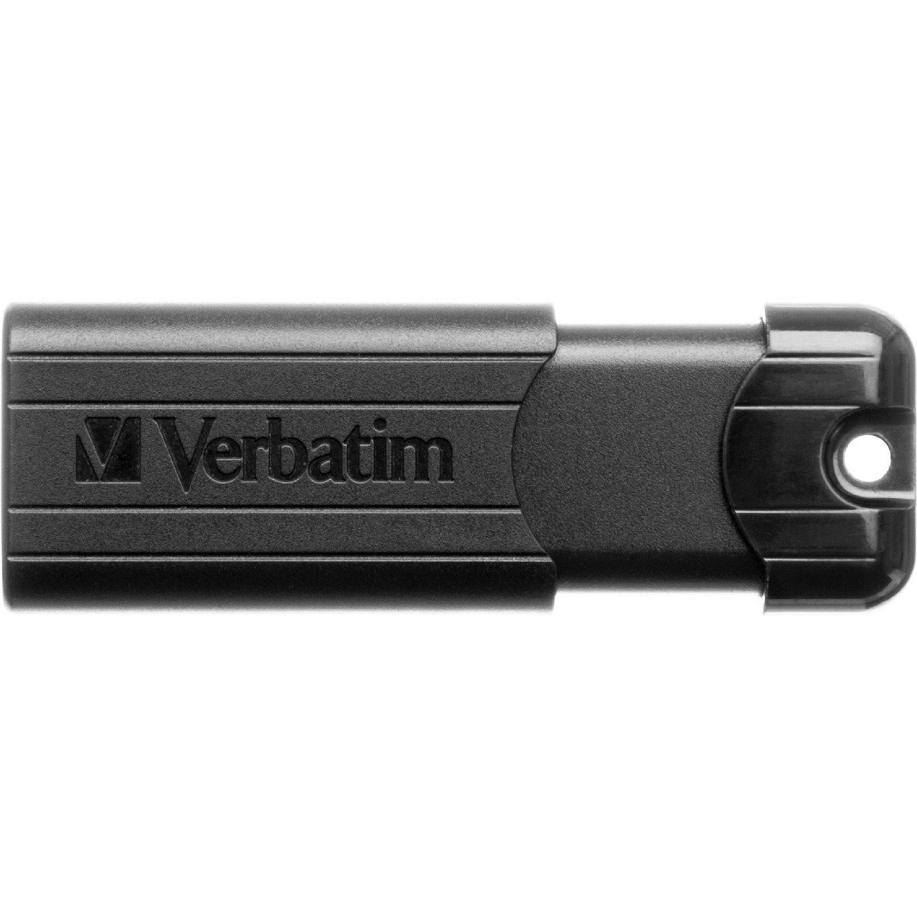 Verbatim PinStripe 64 GB USB 3.0 Flash Drive - Black