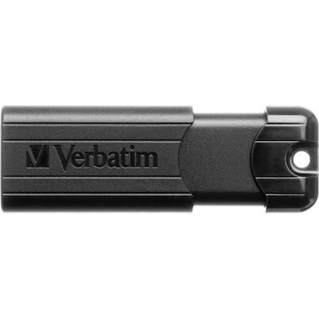 Verbatim PinStripe 64 GB USB 3.0 Flash Drive - Black