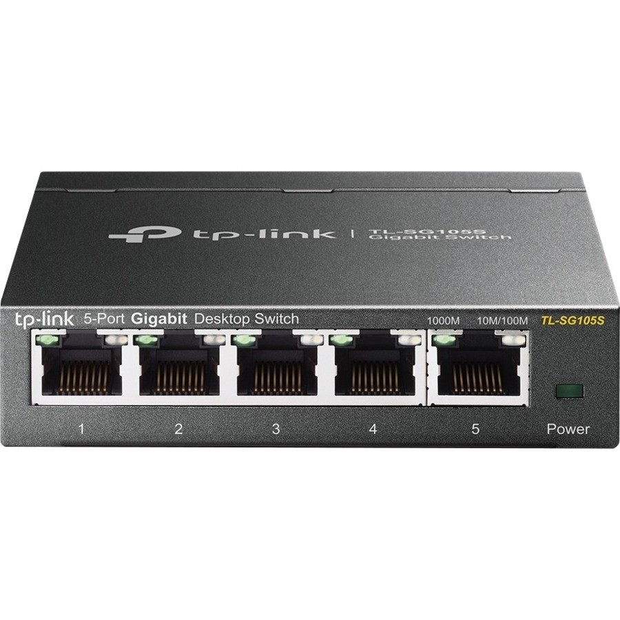 TP-Link TL-SG105S 5 Poorten Ethernetswitch - Gigabit Ethernet - 10/100/1000Base-T