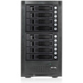 RAIDage JAGE6BT8MSBK Drive Enclosure 12Gb/s SAS, SATA/600 - Mini-SAS HD Host Interface Tower - Black