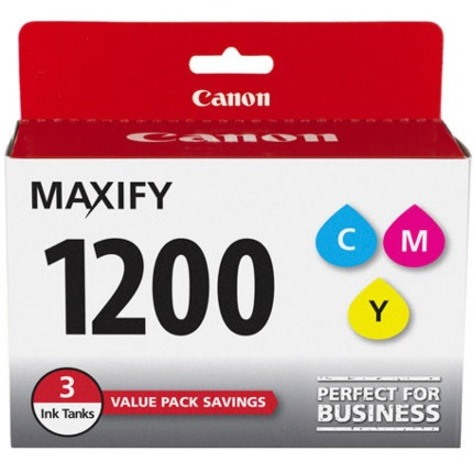 Canon PGI-1200CMY Original Standard Yield Inkjet Ink Cartridge - Cyan, Magenta, Yellow - 3 / Pack