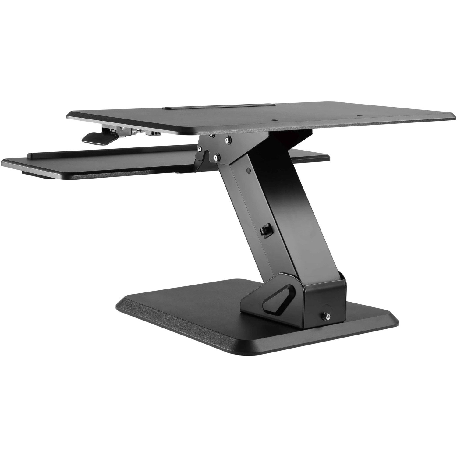 Amer Mounts Gas Spring Sit-Stand Desktop Workstation - Black Finish