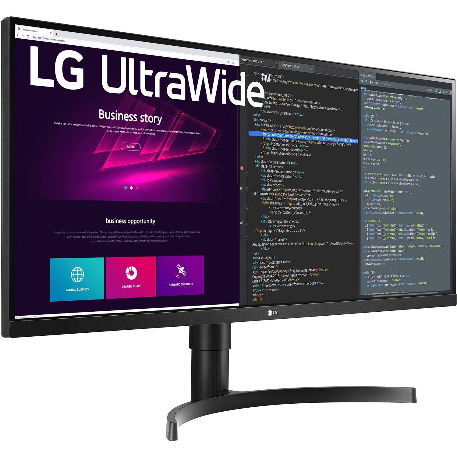 LG Ultrawide 34WN750P-B 34" Class UW-QHD LCD Monitor - 21:9 - Black