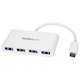 StarTech.com USB Hub - USB Type C - External - White
