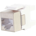 C2G 180 Degree Cat6 RJ45 UTP Shielded Keystone Jack - Silver