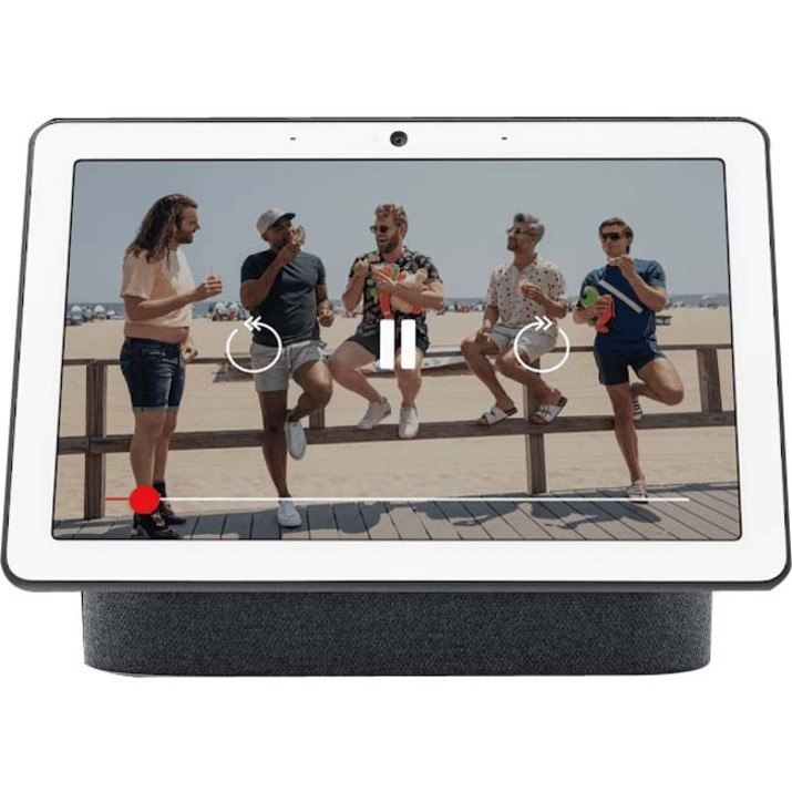 Google Nest Hub Max Smart Home Hub - Google Assistant - IEEE 802.11a/b/g/n/ac - Yes - Chalk