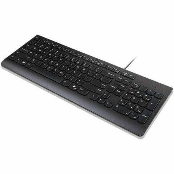 Lenovo Essential Keyboard - Cable Connectivity - USB Type A Interface - Spanish - Black