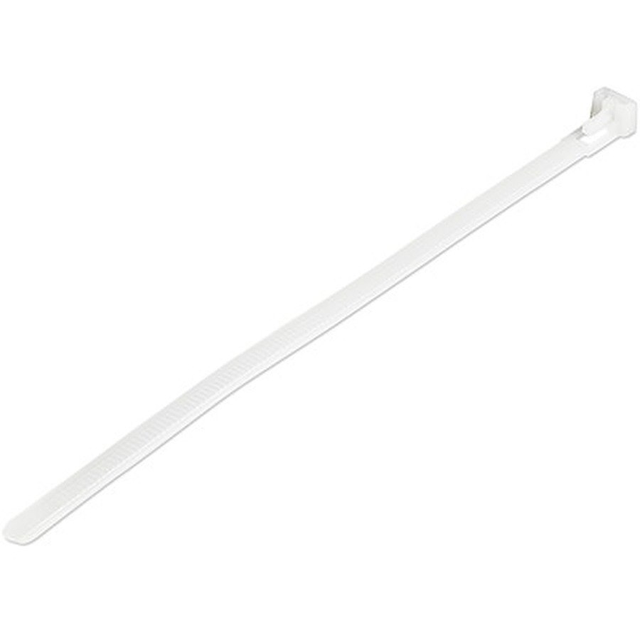 4XEM 250 Pack 6" Cable Ties - White Medium Nylon/Plastic Zip Tie