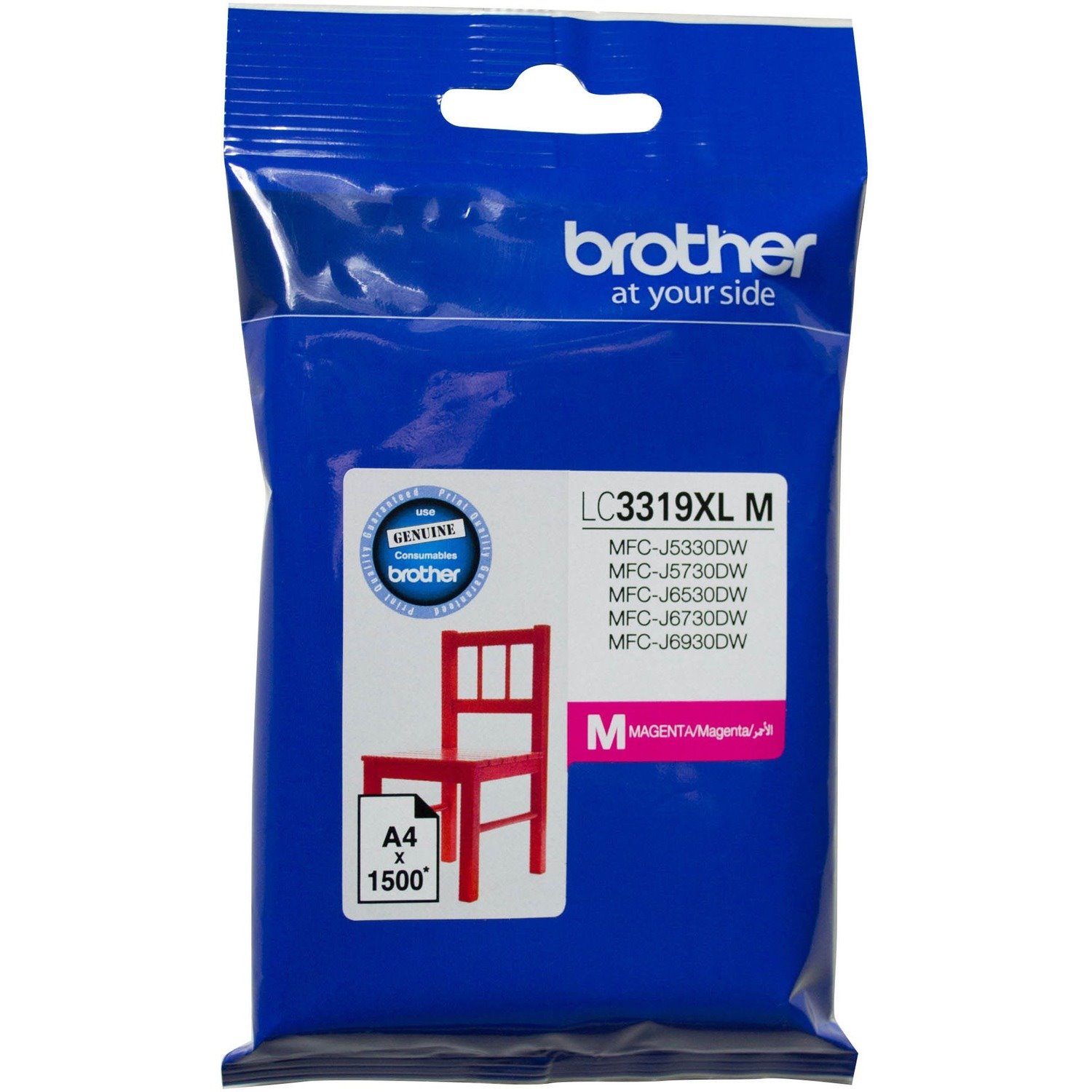 Brother LC3319XLM Original High Yield Inkjet Ink Cartridge - Magenta Pack