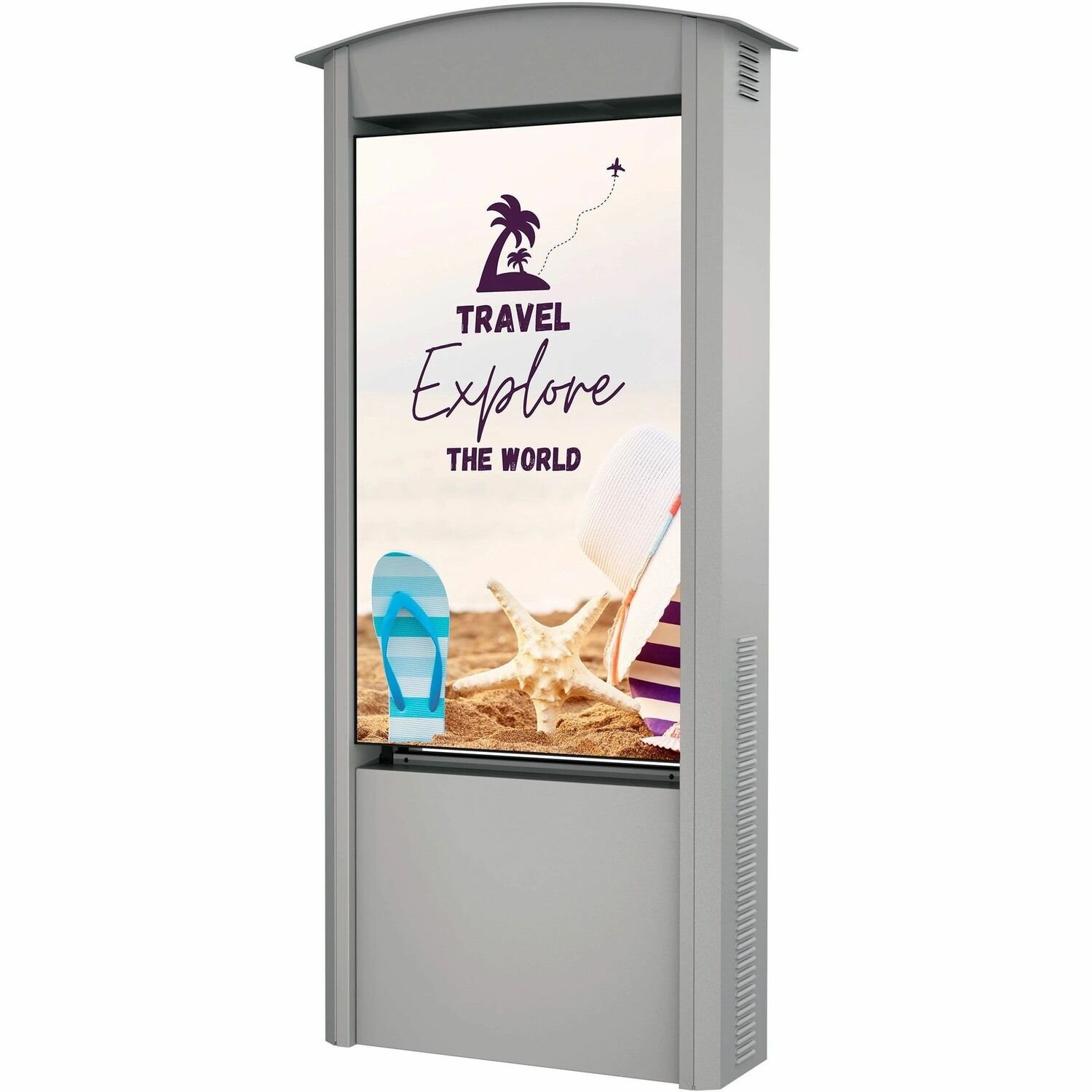 Peerless-AV&reg; Dual-Sided Smart City Kiosk with (2) 55" Xtreme&trade; High Bright Outdoor Displays
