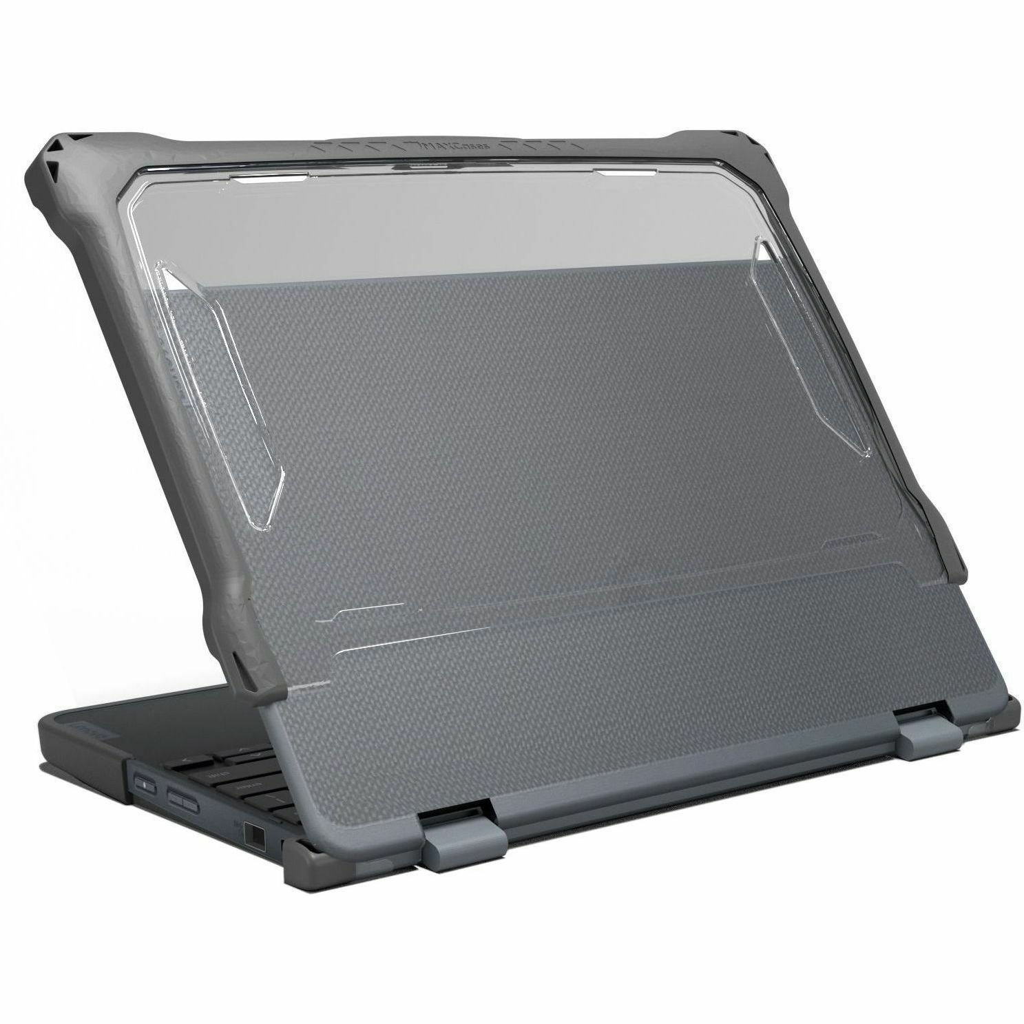 Extreme Shell-F2 Slide Case for Lenovo 500e/500w G4 Chromebook 2:1 12" (Modified) (Grey/Clear) (Replacement For LN-ESF-500E-G4-GRY)