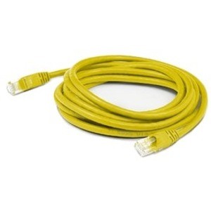 AddOn 1ft Yellow CAT6A PVC Ethernet Cable Non-Booted RJ-45 M/M CAT 6A