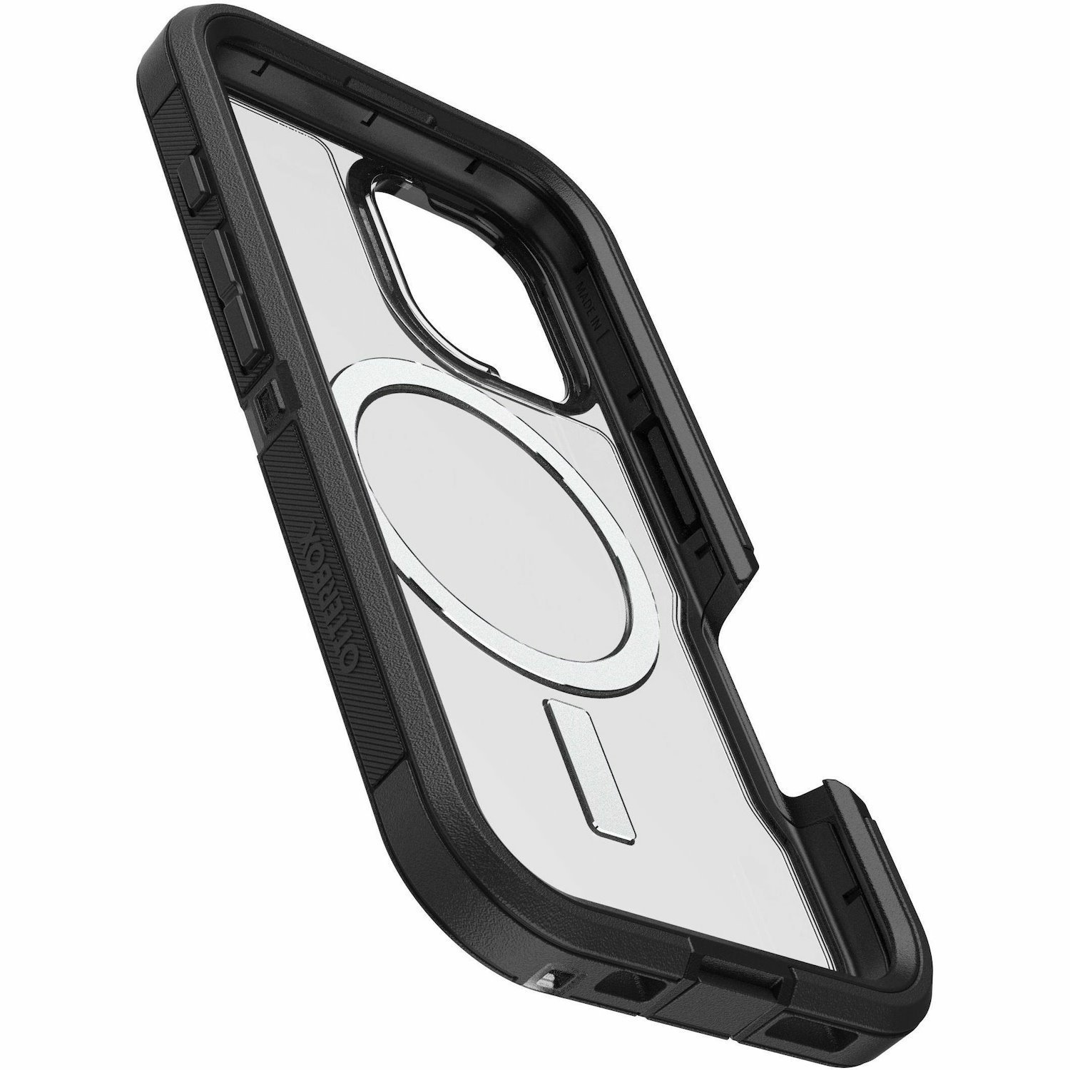 OtterBox Defender Series XT Rugged Case for Apple iPhone 16 Smartphone - Dark Side (Clear/Black) - Retail - 1